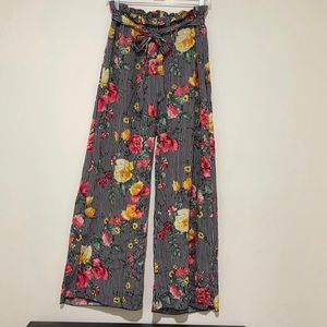 EUC See You Monday Floral Pants Large